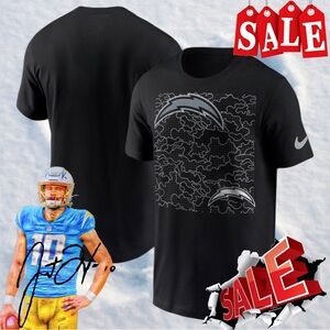 NEW - Men's Los Angeles Chargers Nike Bk RFLCTV T-Shirt Large “RARE”